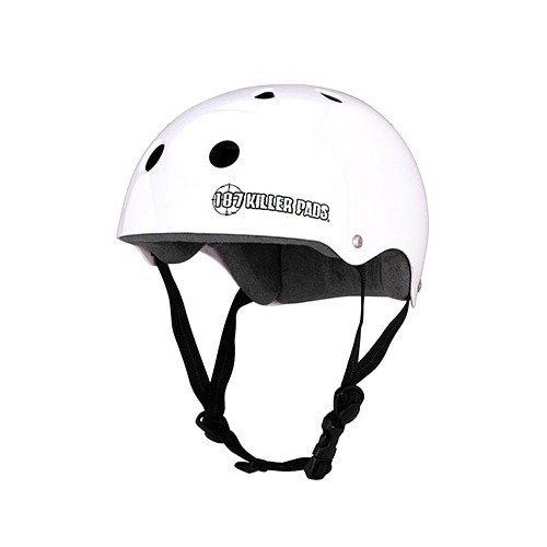 Pro Skate Helmet w/ Sweatsaver Liner - White Gloss